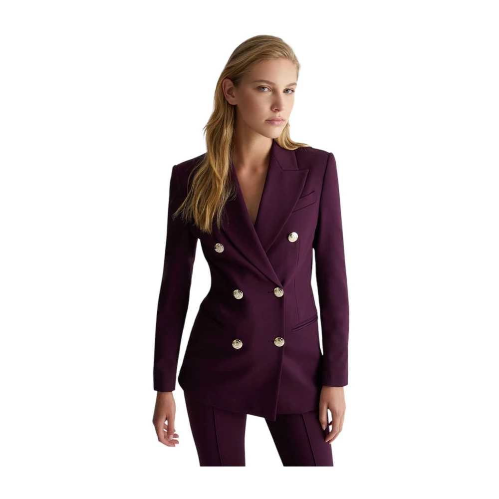 Liu Jo Elegante Blazer voor Vrouwen Purple Dames