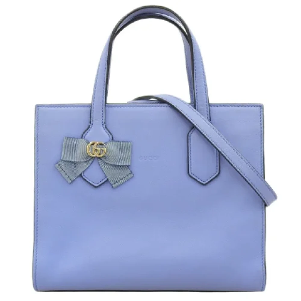 Gucci Vintage Pre-owned Fabric gucci-bags Blue Dames