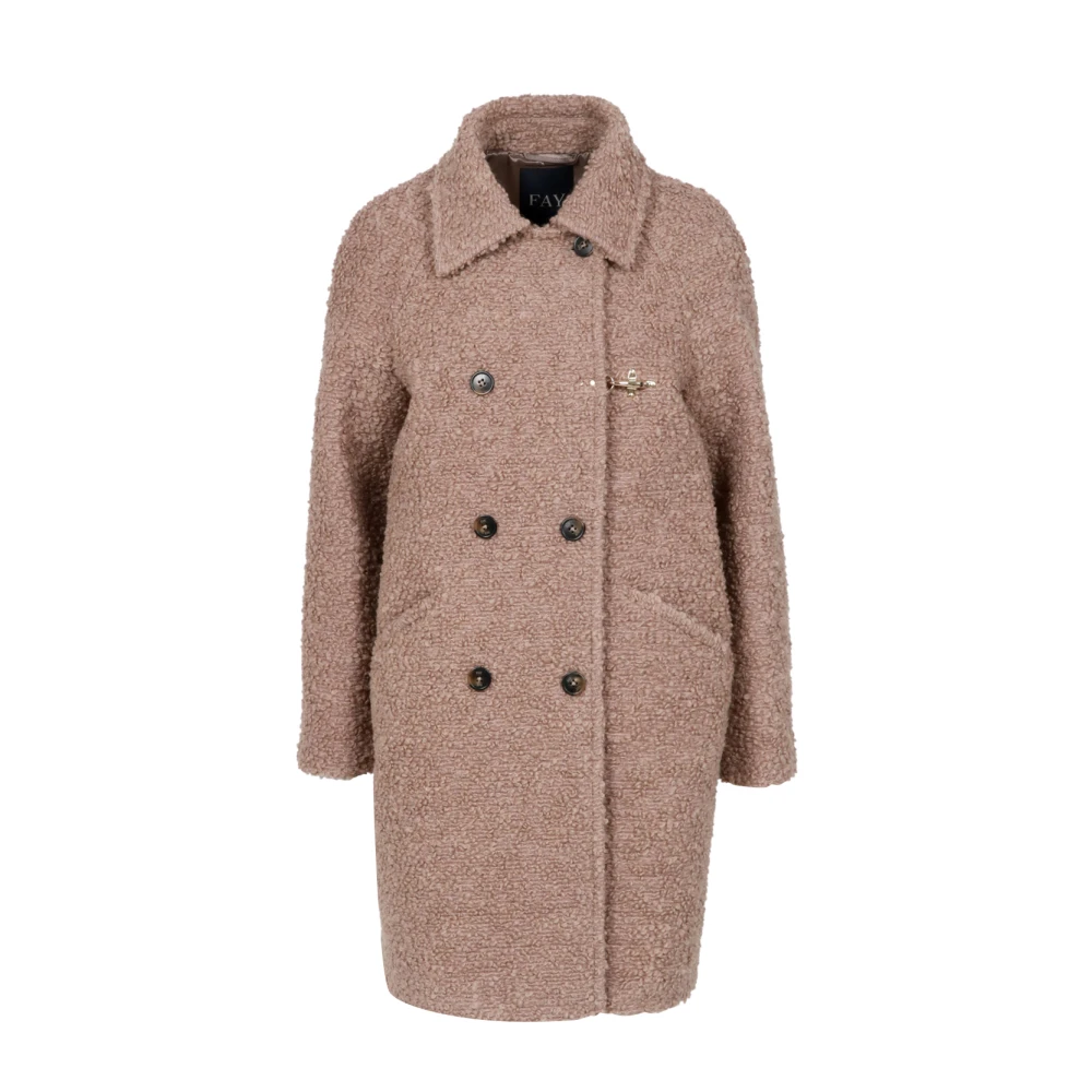 Coats > Double-Breasted Coats - - Fay - Modalova