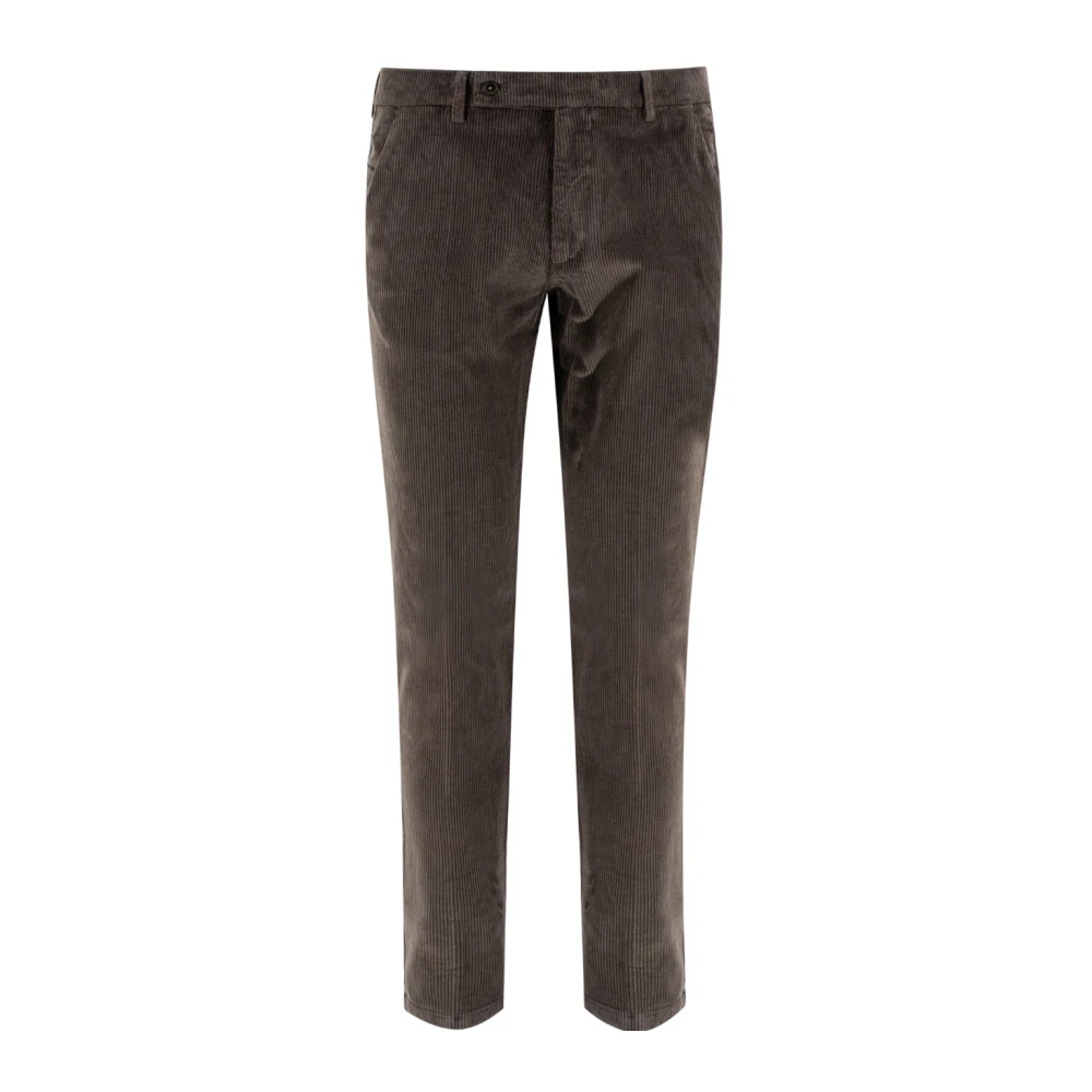 Berwich Stijlvolle Tailored Broek Brown Heren
