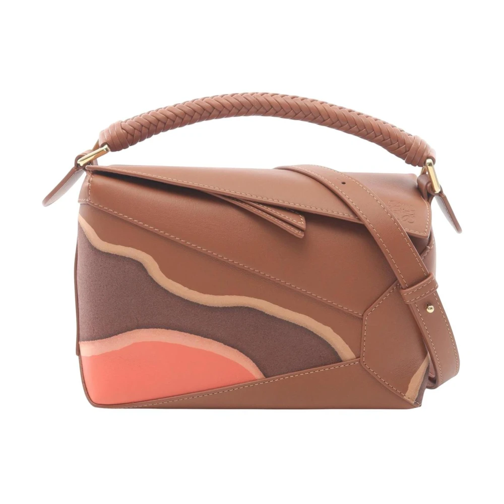 Loewe Pre-Owned Women's Brown Pre-Owned Vintage Leather Shoulder Bag