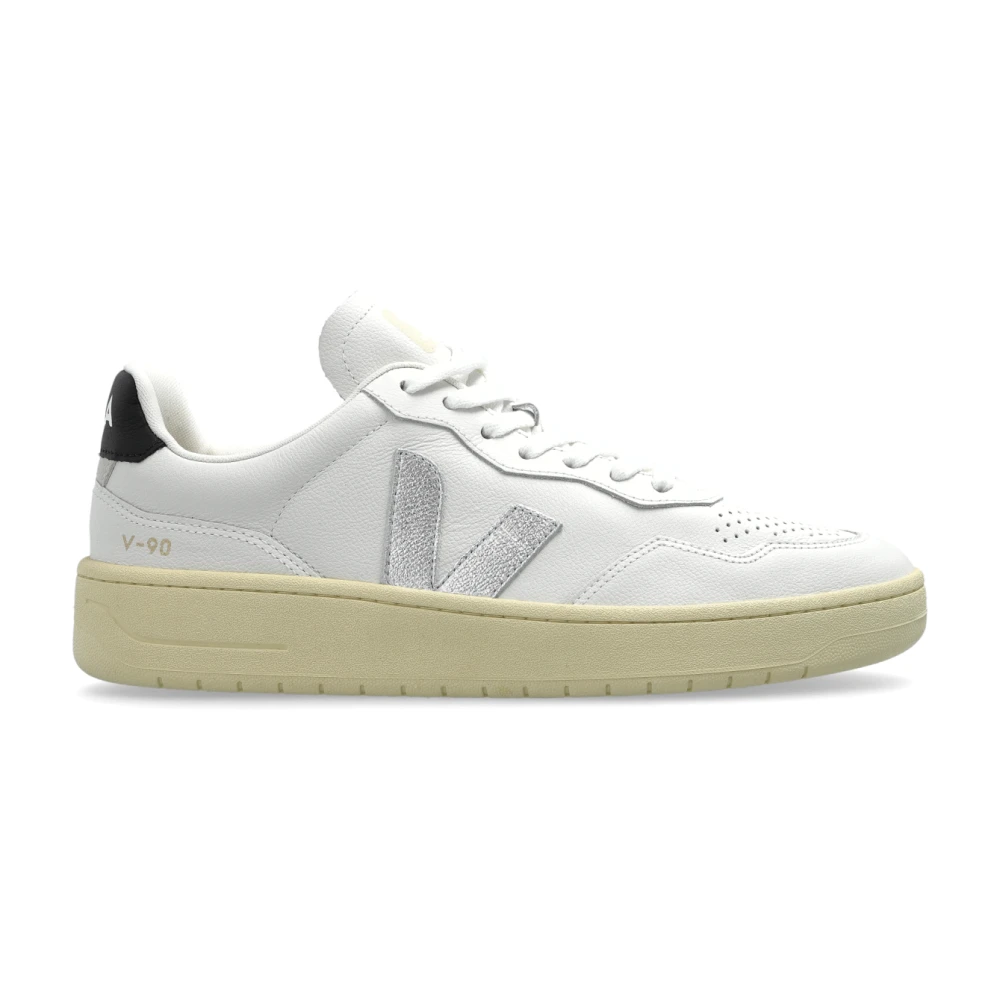 Veja Sportschoenen V-90 O.t. Leer Dames Schoenen Wit