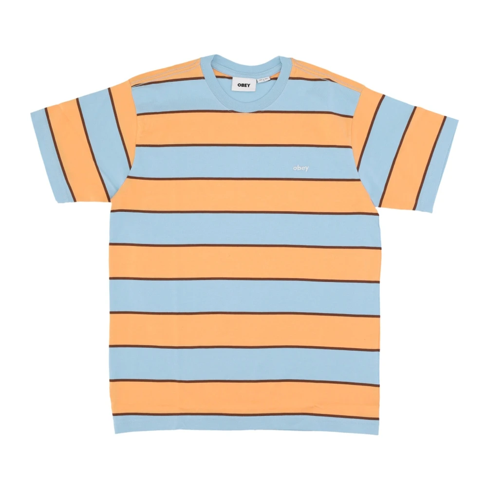 Obey Sky Blue Multi Ranking Tee Multicolor Heren