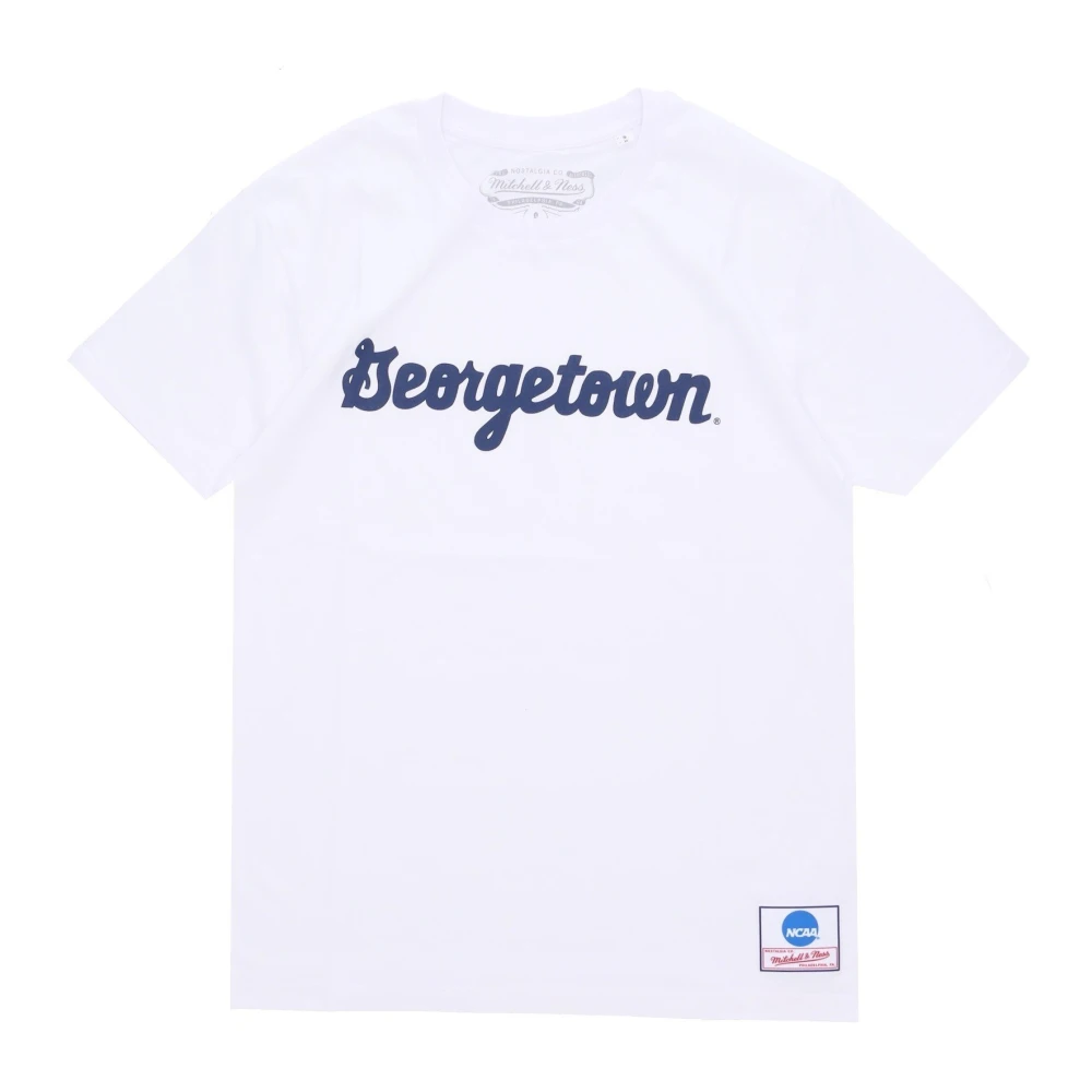 Mitchell & Ness Ncaa OG Tee Geohoy Wit White Heren