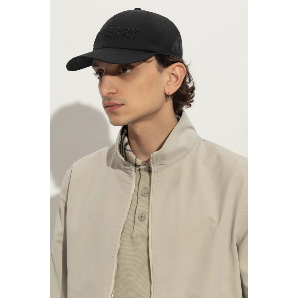 Burberry Pet met logo Black Heren