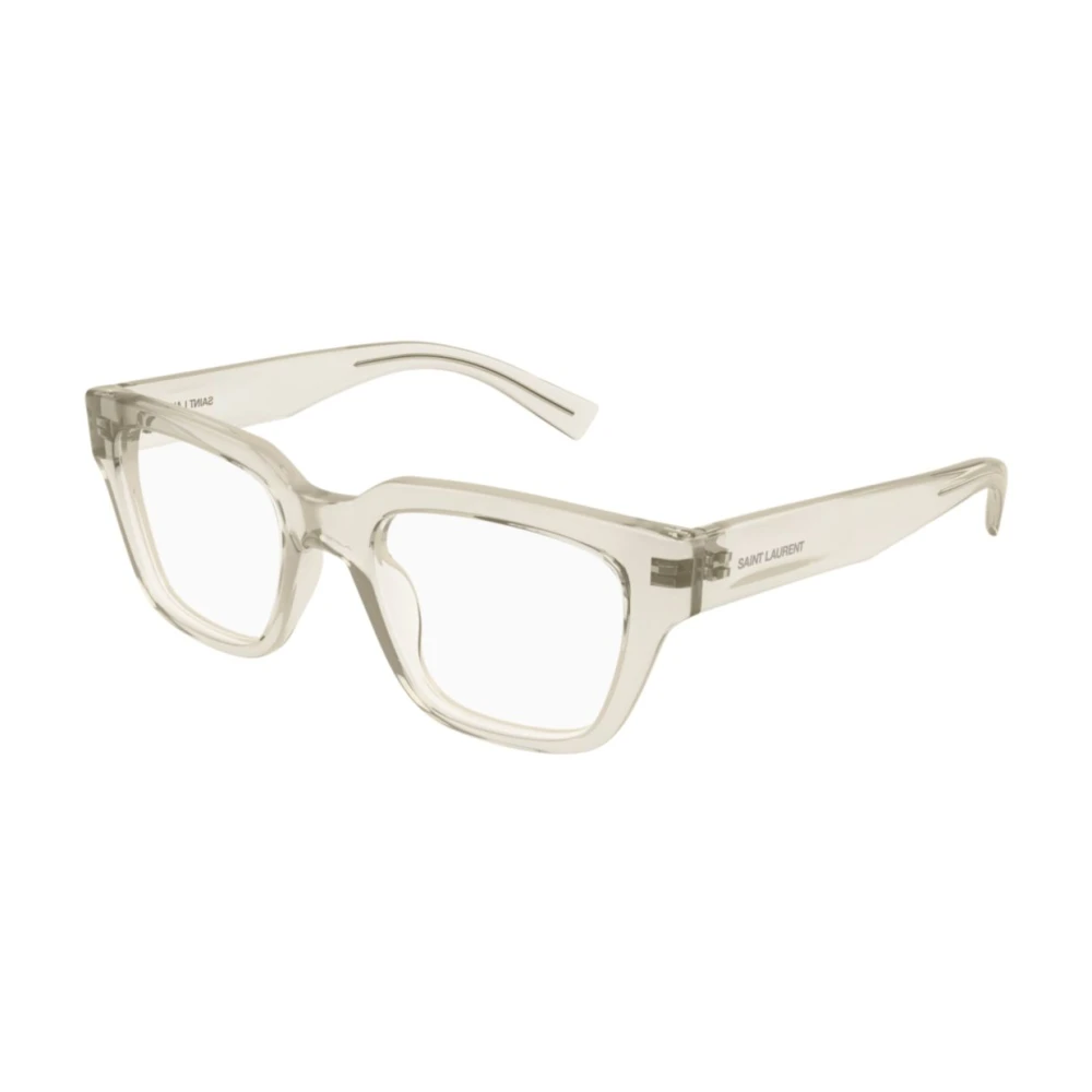 Saint Laurent Elegante Leren Schoudertas Beige Unisex