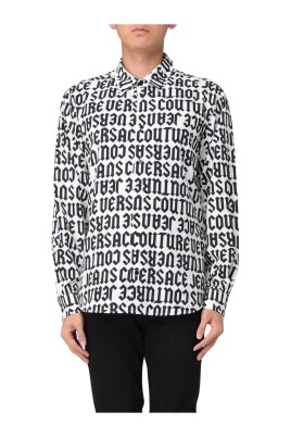 black-logo-print-shirt