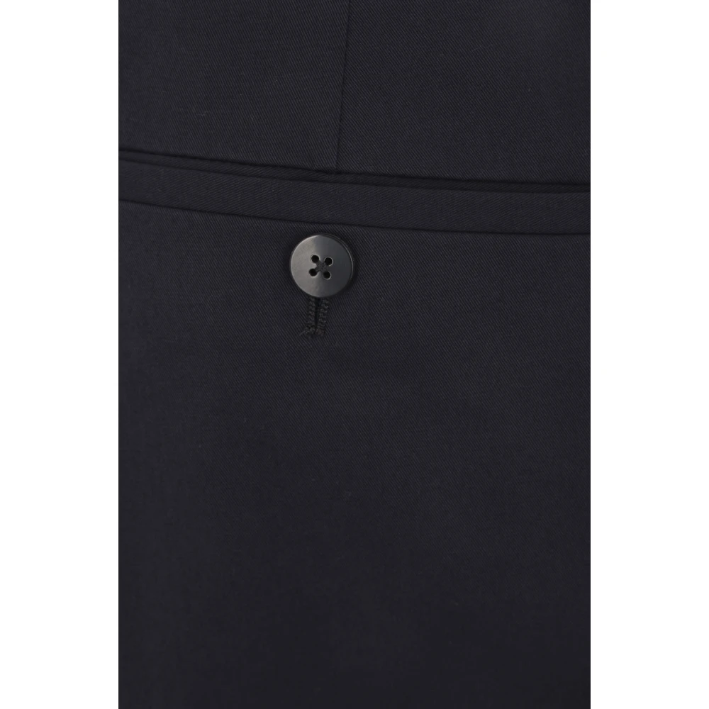 Caruso Blauwe Regular-Fit Broek Blue Heren