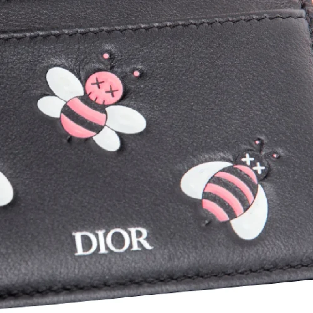 Dior Vintage Pre-owned Leather clutches Black Dames