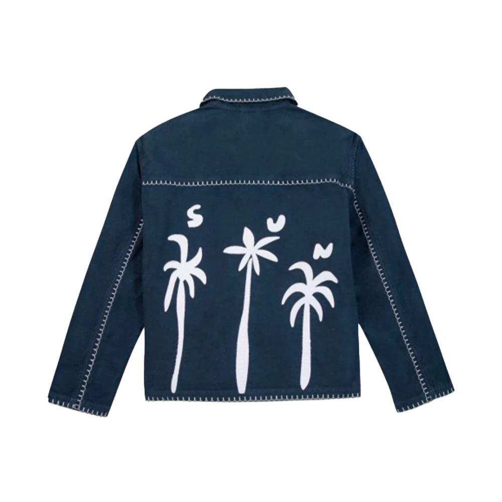 Maison Labiche Palm Style Lemonnier Shirt Blue Heren