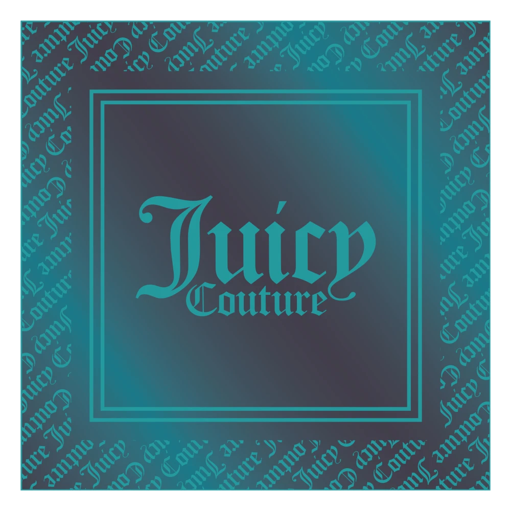Juicy Couture Geschaduwde Logo Foulard Blue Dames