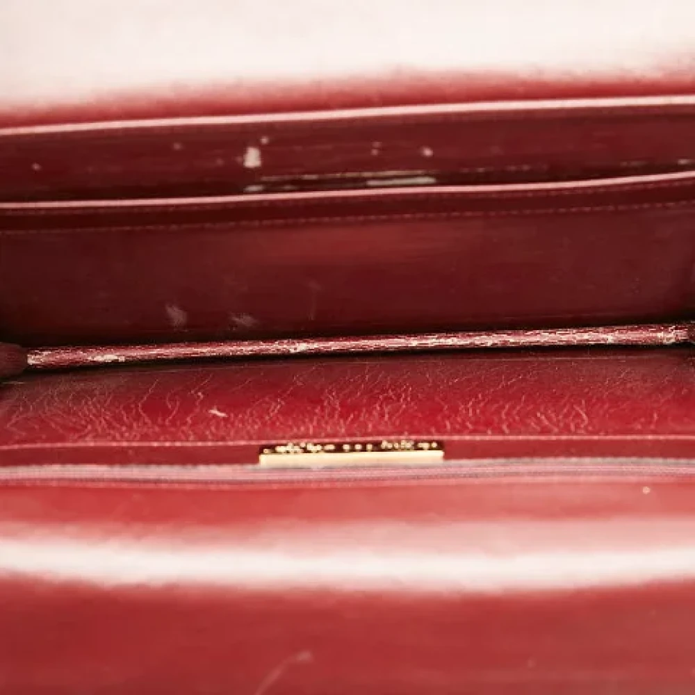 Cartier Vintage Pre-owned Leather shoulder-bags Red Dames