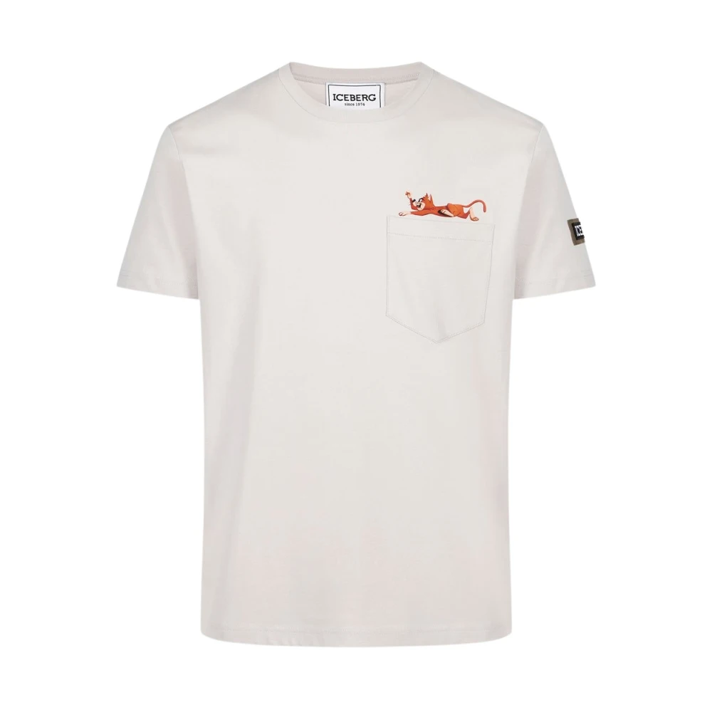 Iceberg Men's Gray Cotton T-Shirt With Yogi Bear - T-Shirts - S - Tops