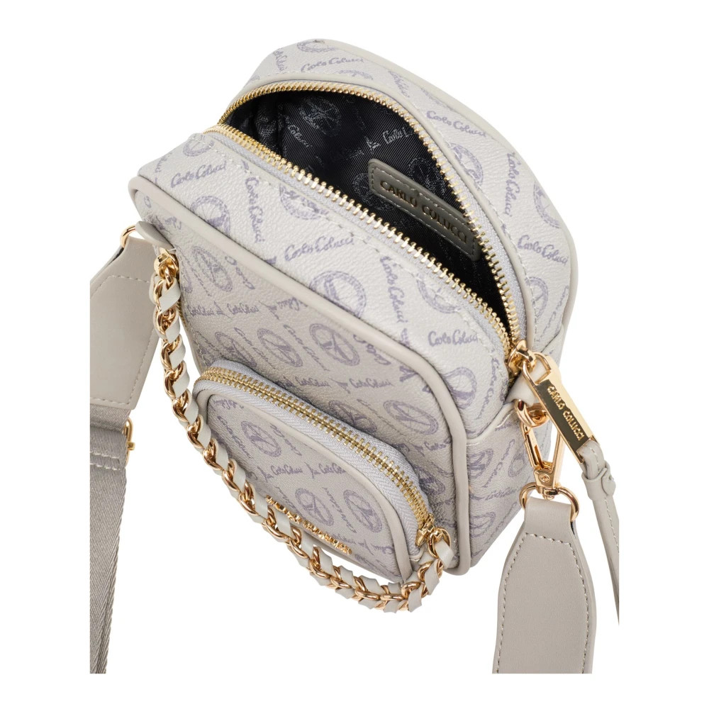 carlo colucci Handtas met Logoprint Gray Dames