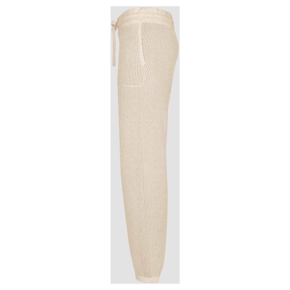 add Broek IN Dubbelzijdige Ribbreisel Beige Dames
