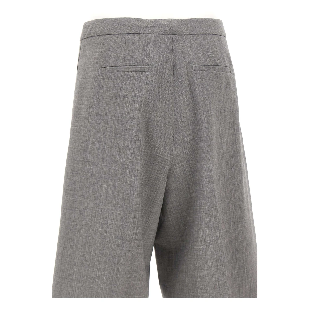 Fabiana Filippi Grijze Bermuda Shorts van Wolmix Gray Dames