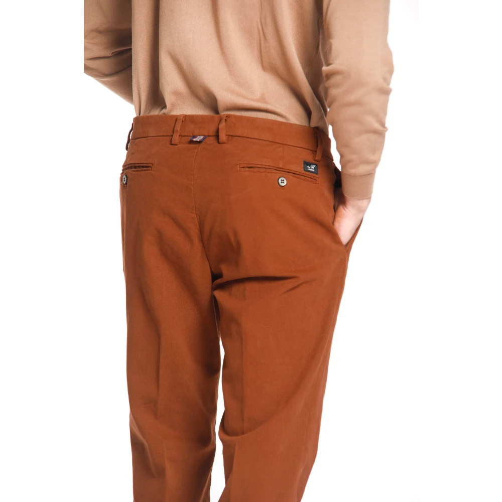 Mason's New York Modal Chino Broek Regular Fit Orange Heren