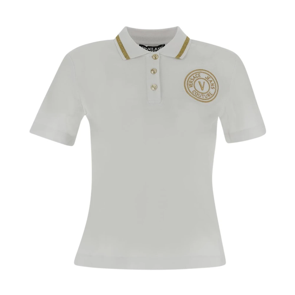 Versace Jeans Couture Witte T-shirts & Polos voor vrouwen White Dames