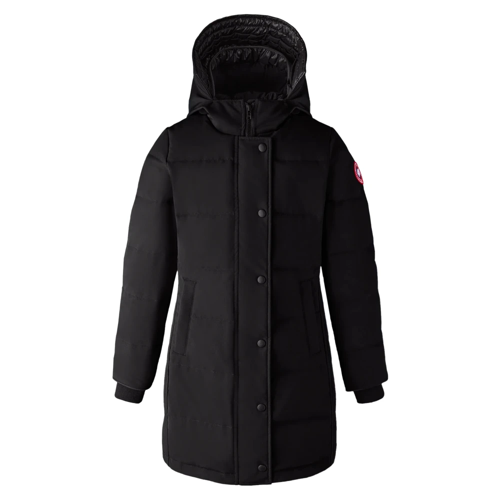 Canada Goose Girls Black Winter Jackets, 6 Y, Down Padded Juniper Parka Coat