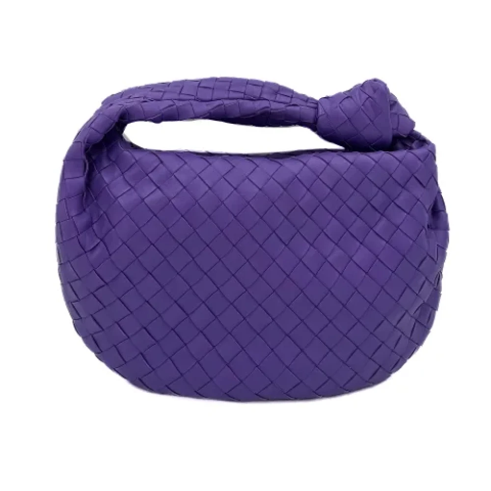 Bottega Veneta Vintage Pre-owned Leather handbags Purple Dames