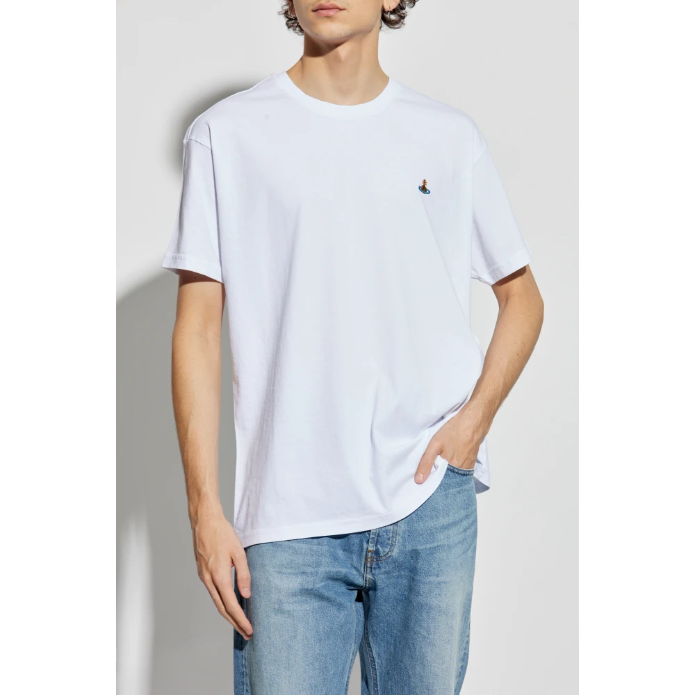 Vivienne Westwood T-shirt met logo White Heren