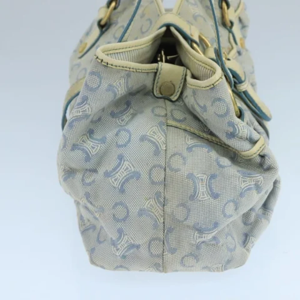 Celine Vintage Pre-owned Canvas handbags Blue Dames