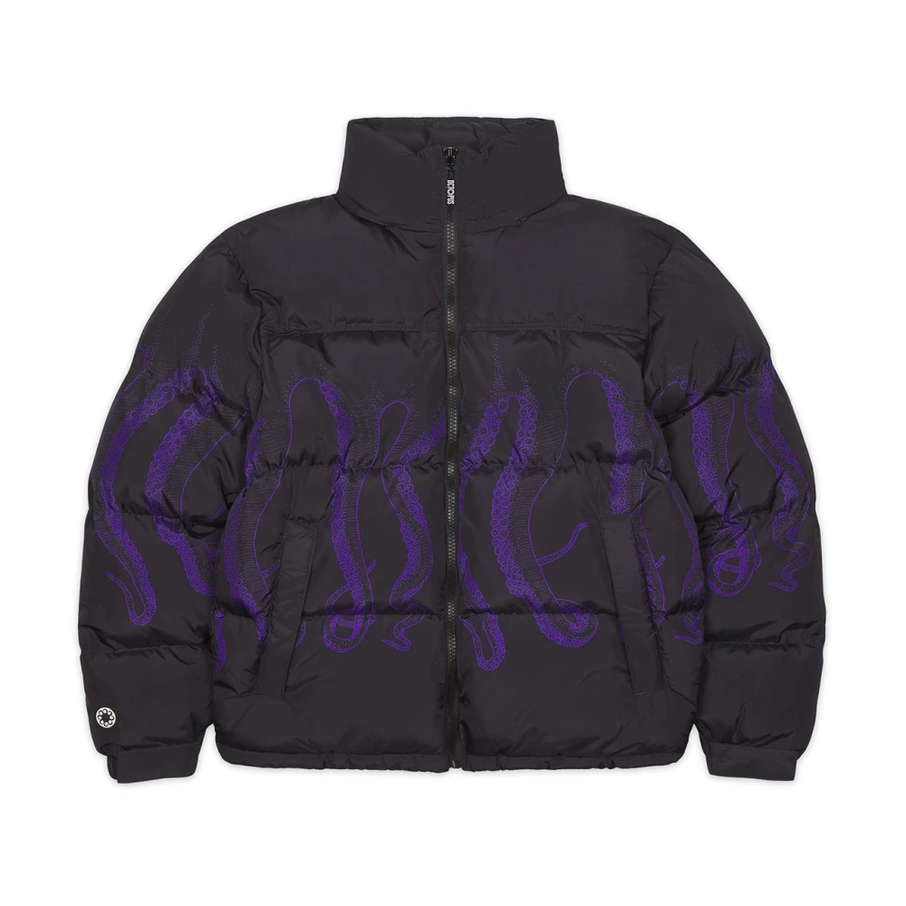 Octopus Pufferjas met contouren voor mannen Black Heren