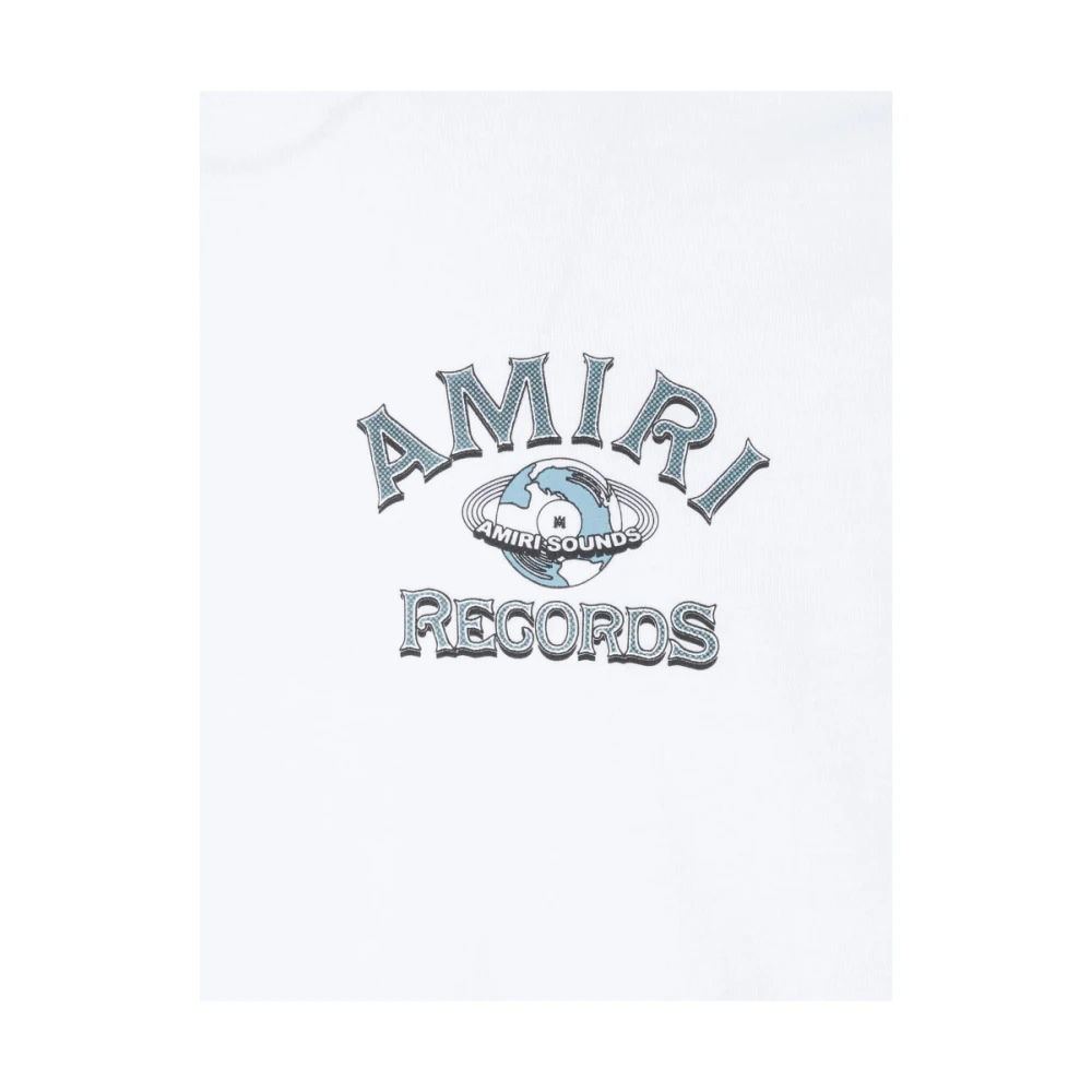 Amiri Global Records Graphic T-shirt White Heren