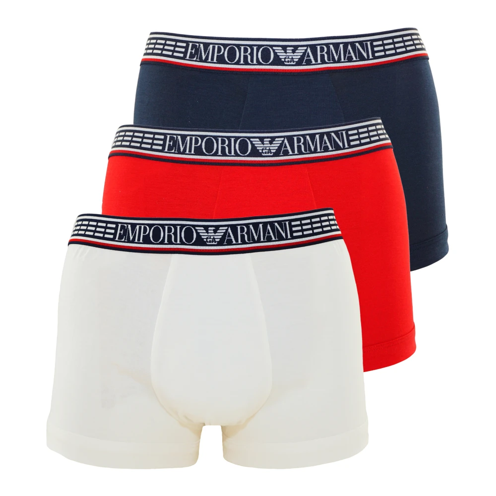 Emporio Armani 3 Pack Trunk Boxershorts Multicolor Heren