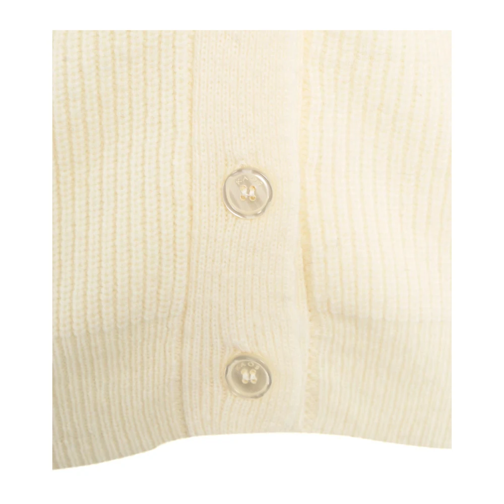 Kaos Witte Gebreide Kleding Aw24 Handwas White Dames