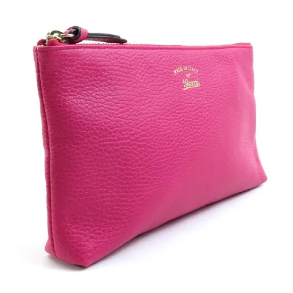 Gucci Vintage Pre-owned Leather pouches Pink Dames