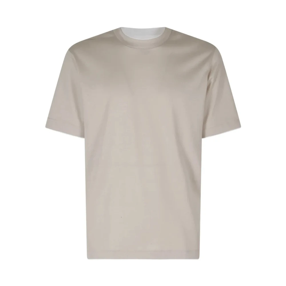 Eleventy Uomo Beige - T-Shirt Girocollo - Tops - L