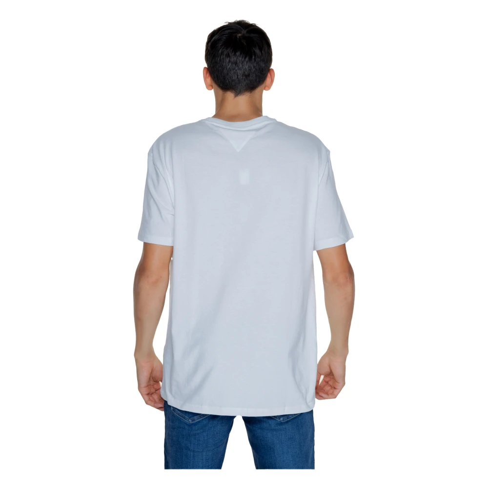 Tommy Jeans Street Sign T-Shirt Herfst Winter Collectie White Heren