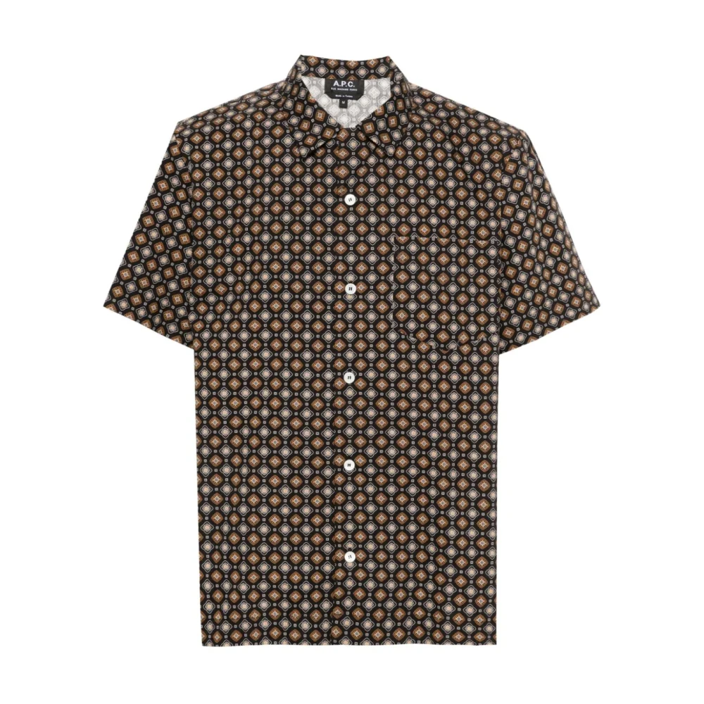 A.p.c. Short Sleeve Shirts Multicolor Heren