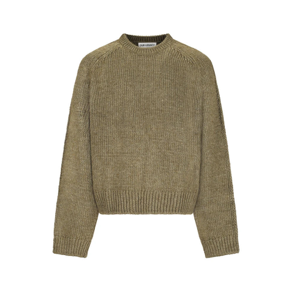 Our Legacy Men's Green True Roundneck - Round-Neck Knitwear - L - Knitwear