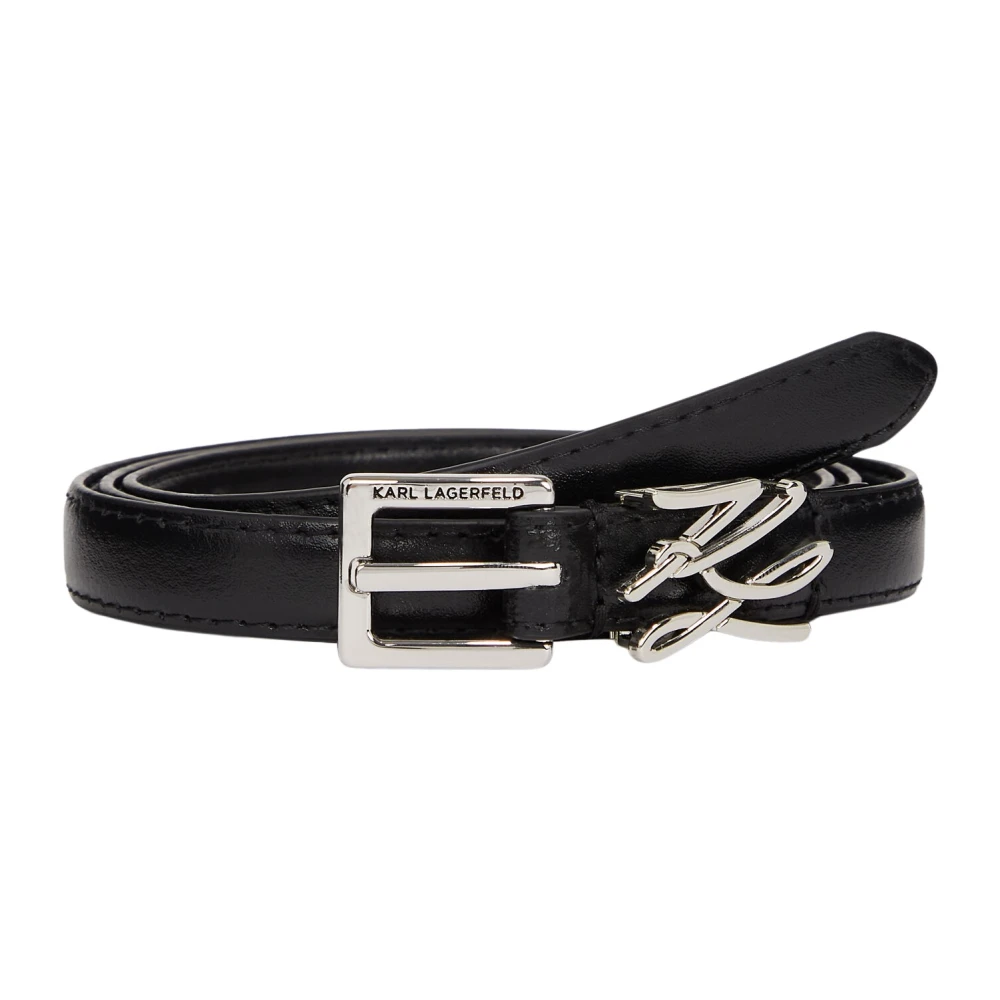 Karl Lagerfeld Black Belts, Female, 85 Cm, K/Autograph Slider Belt