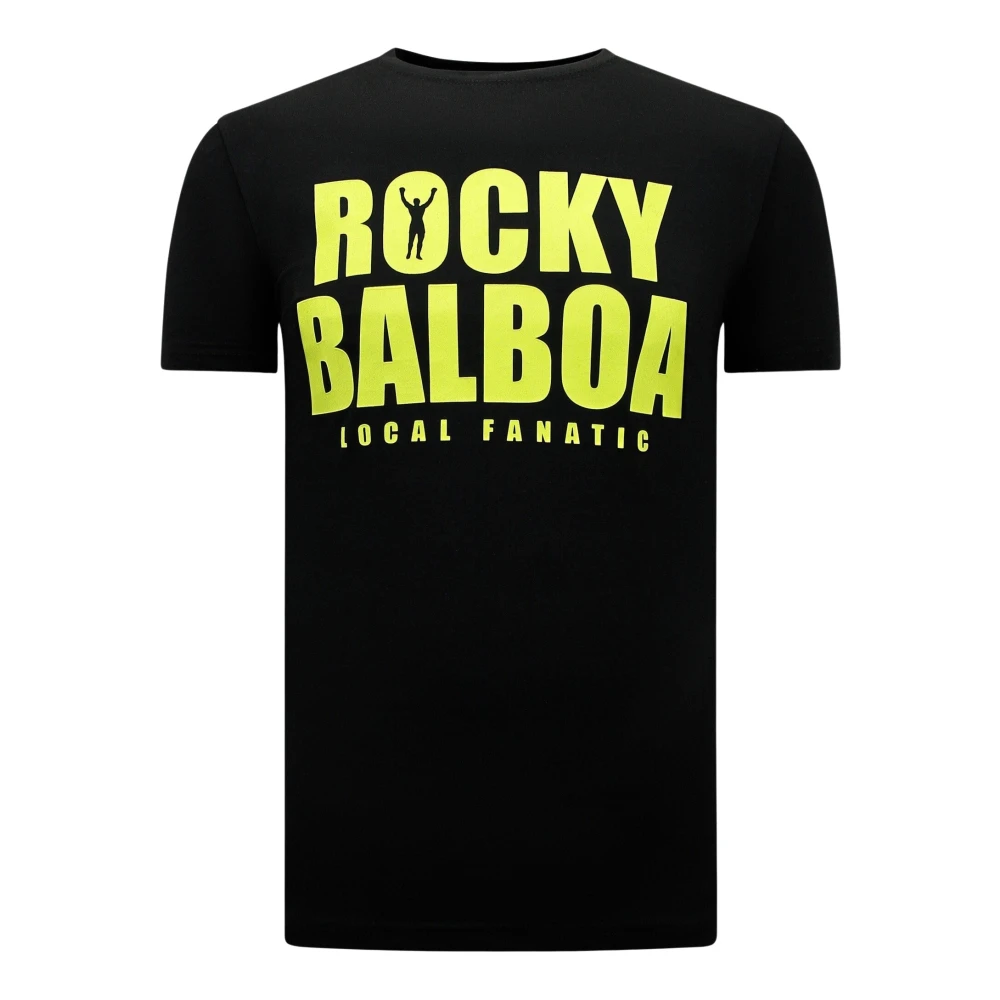 Local Fanatic Rocky Balboa T-shirt Herr Black, Herr