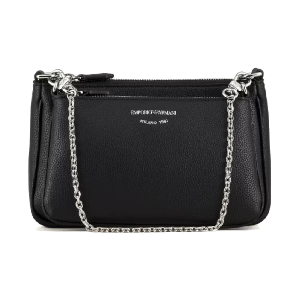 Emporio Armani Zwarte Mini Tas met Verstelbare Band Black Dames