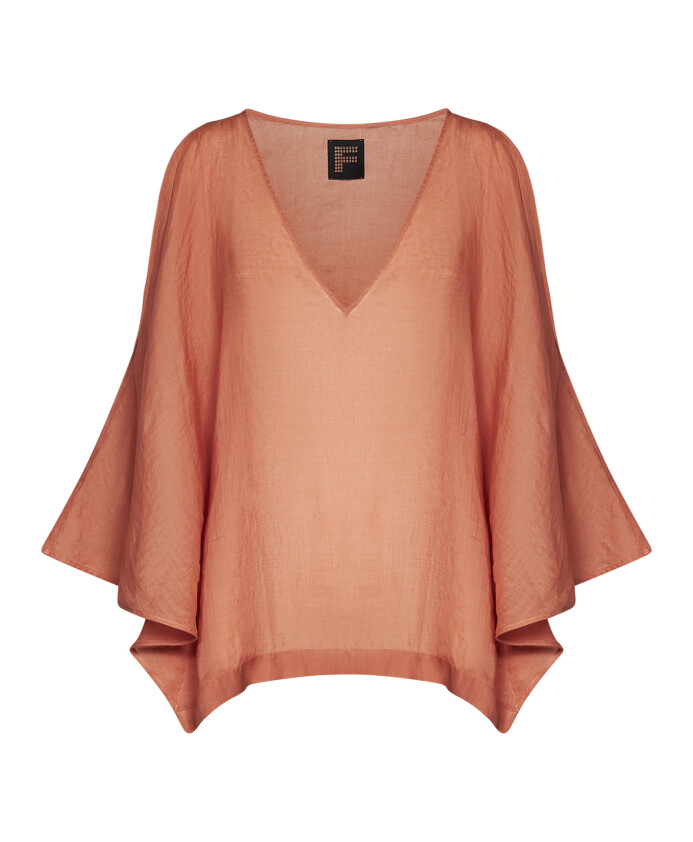 robe-marron-de-style-kaftan-avec-col-en-v