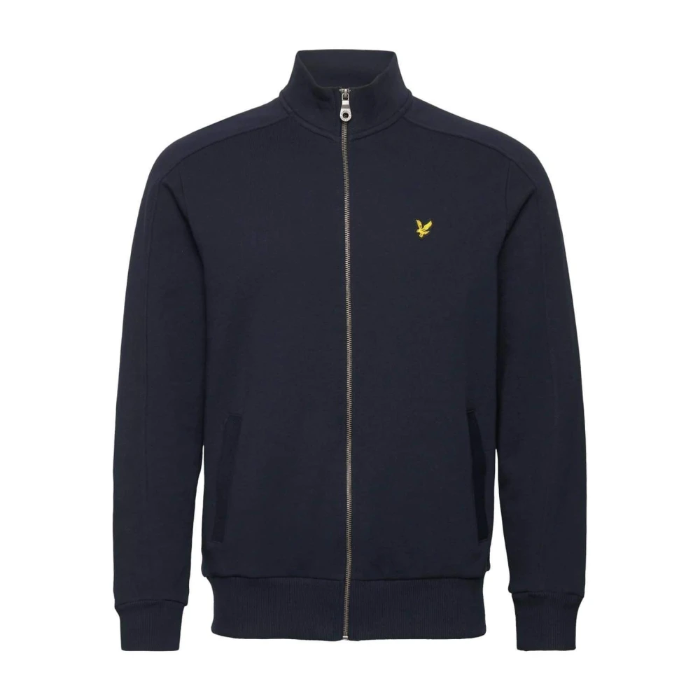 Lyle & Scott Donkerblauwe Track Top Sweater Blue Heren