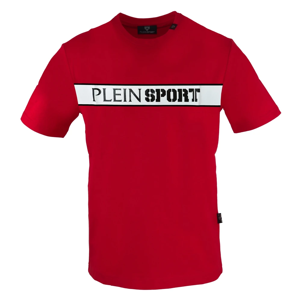 Plein Sport Korte Mouw Ronde Hals Katoenen T-shirt Red Heren