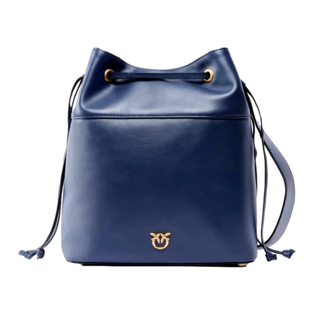 Pinko Women's Blue Secchiello Mini Vitello Morbido - Bucket Bags - One Size - Bags