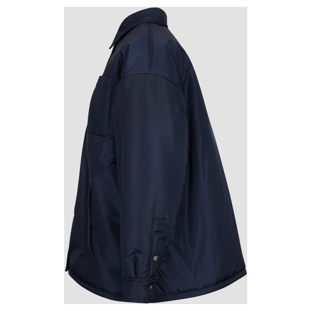 add Oversize Shirt IN Nylon Bright Blue Dames
