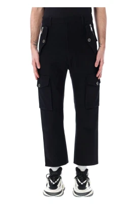 Svarta Tapered Cargo Byxor
