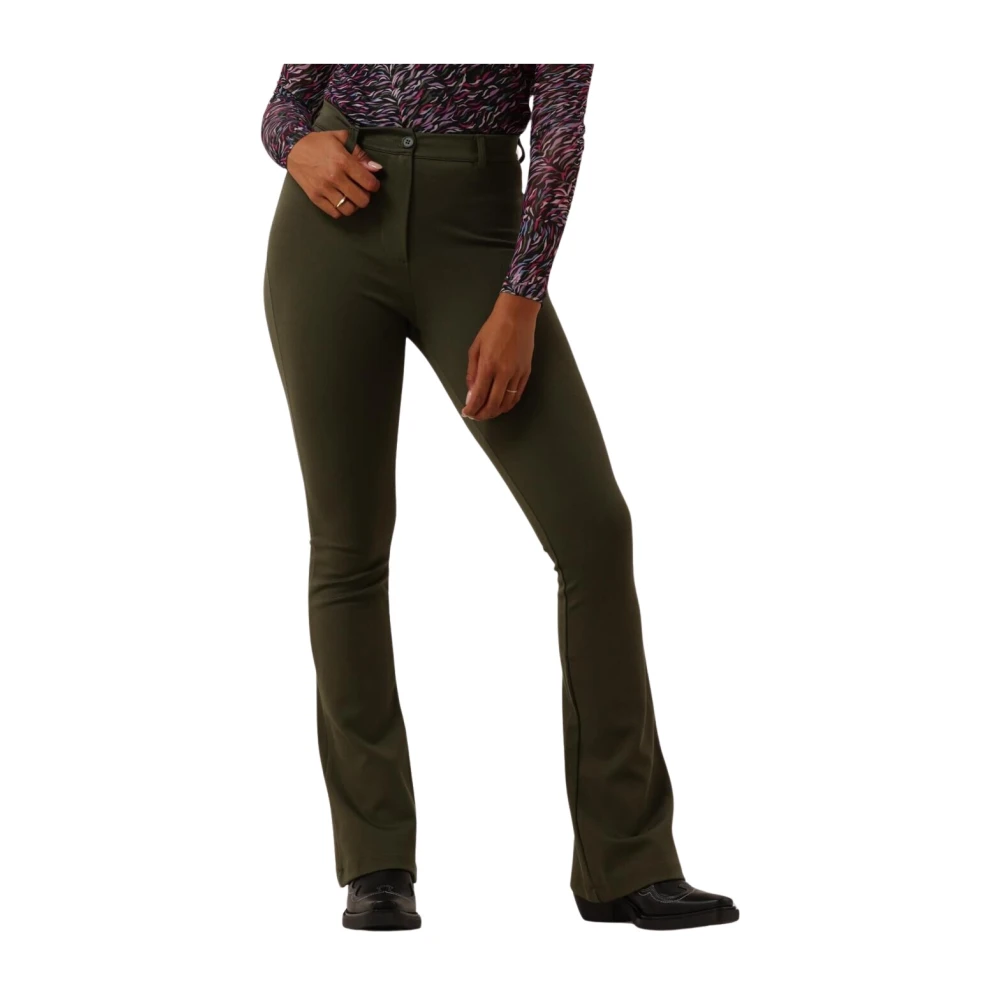 Freebird Groene Flared Broek Green Dames