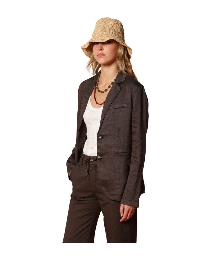 elegant-blazer-en-lin-et-coton-marron-fonce