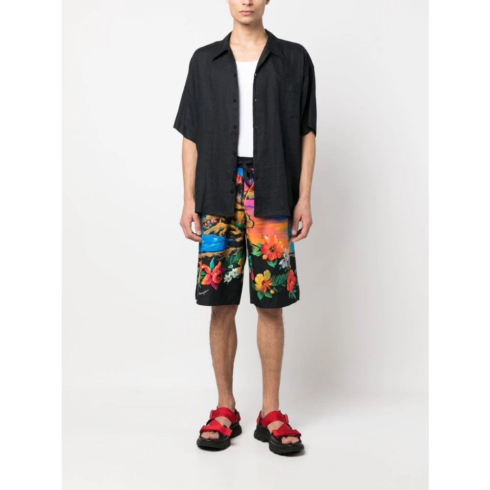 Dolce & Gabbana Long Shorts Multicolor Heren