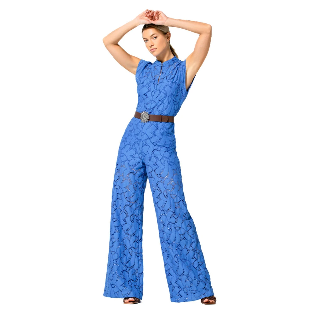 Caroline Biss Elegante Jumpsuit voor Vrouwen Blue Dames
