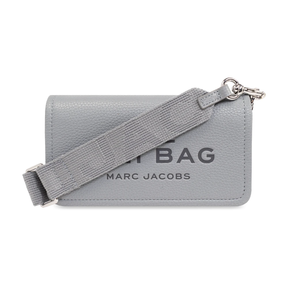 Marc Jacobs Mini Bag läderväska med axelrem Gray, Dam