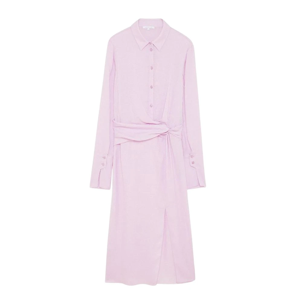 Patrizia Pepe Damen Violett Hemdblusenkleid